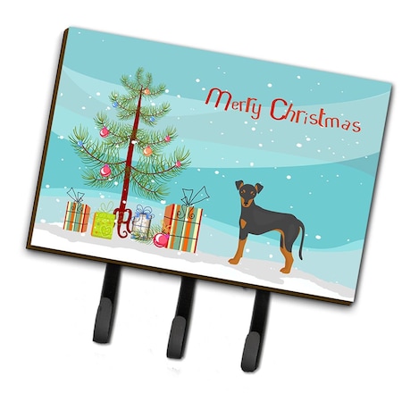 Carolines Treasures Manchester Terrier Christmas Tree Leash or Key Holder CK3472TH68